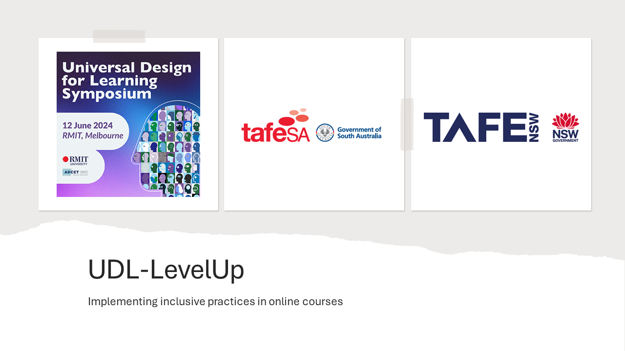 UDL-LevelUp: Implementing inclusive practices in online courses