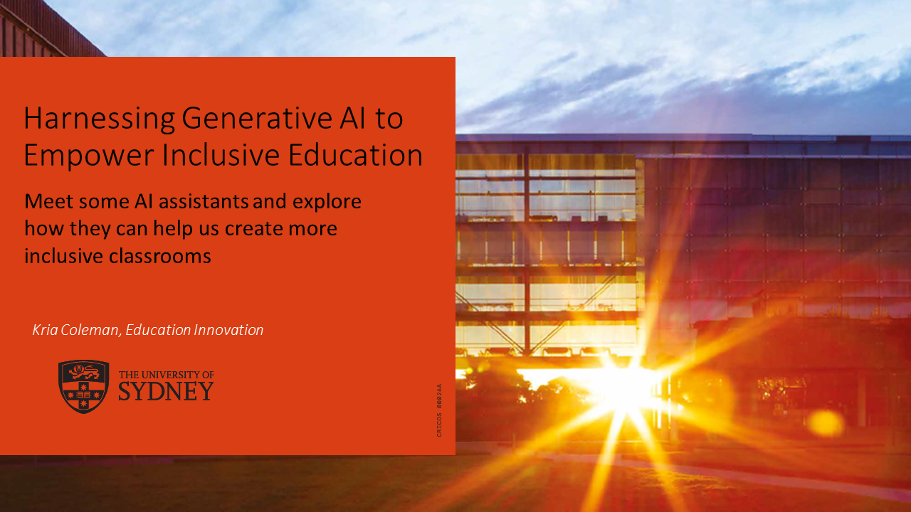 Harnessing Generative AI to Empower Inclusive Education