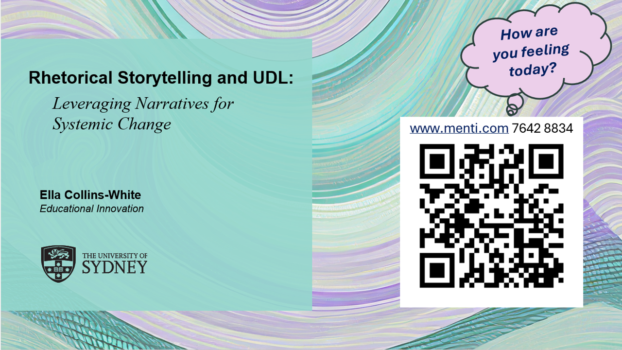 Rhetorical Storytelling and UDL - Leveraging Narratives for Systemic Change